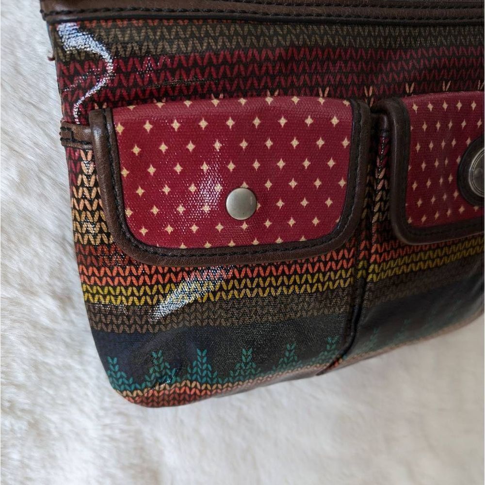 Fossil Key Per Coated Convas Multicolor Crossbody… - image 5